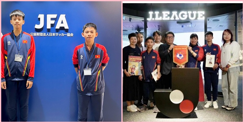 2 tài năng U13 Việt Nam xuất ngoại sang Nhật Bản