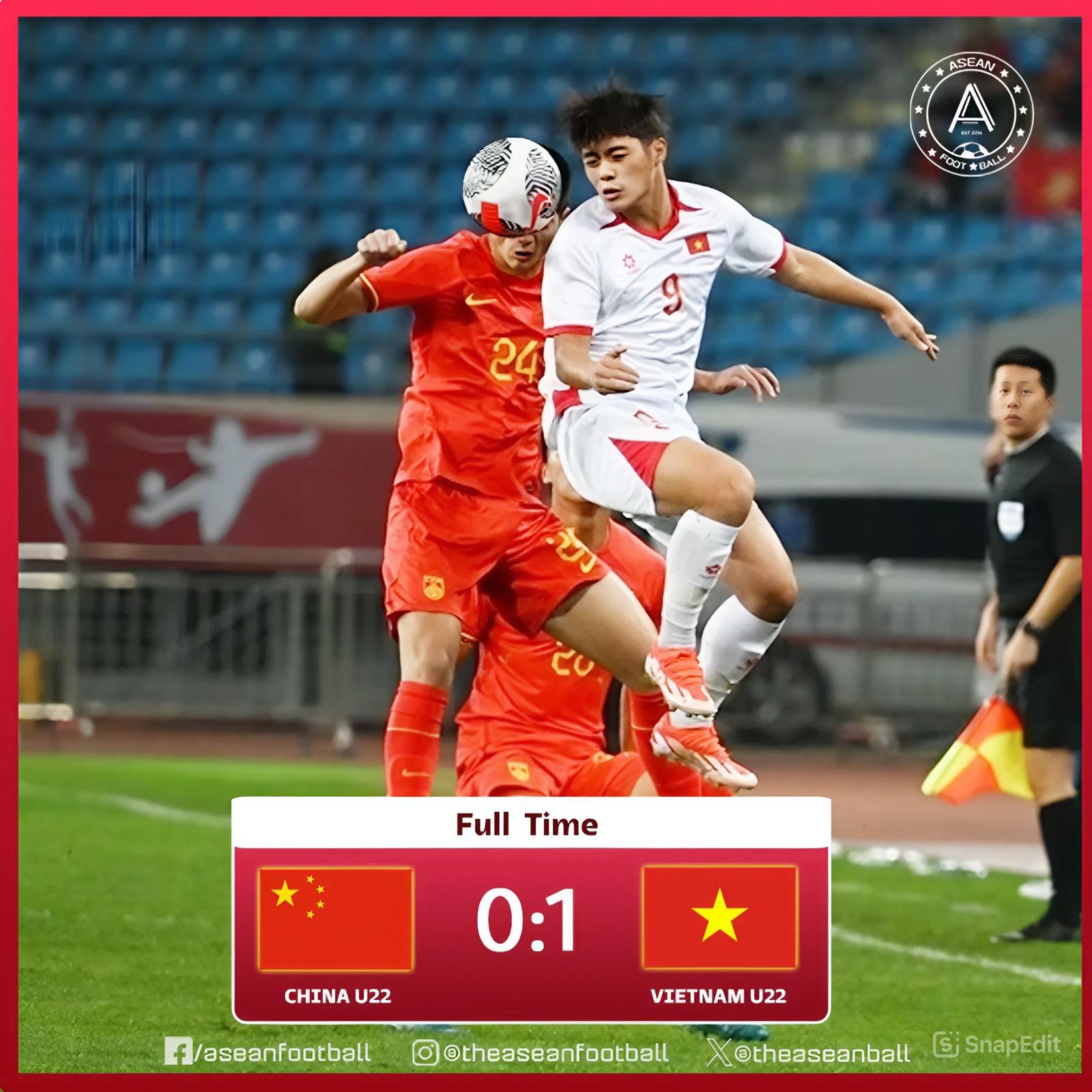 Truyền thống Trung Quốc thất vọng khi đội nhà bại trận trước U22 Việt Nam ở trận ra quân Panda Cup 2025