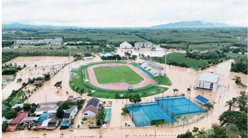 Tỉnh Songkhla của Thái Lan đang bị ảnh hưởng nặng nề bởi mưa lũ